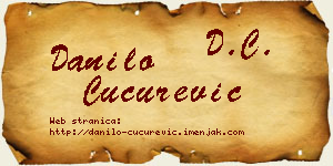 Danilo Cucurević vizit kartica